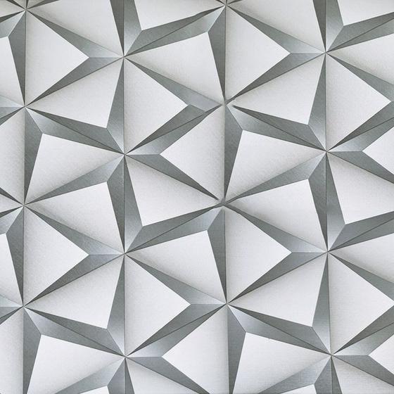 Imagem de Papel de parede autoadesivo geométrico 3D 45x500