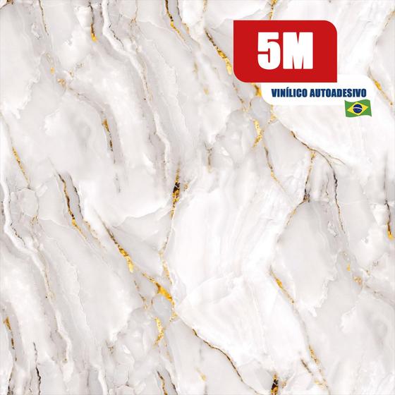 Papel de Parede Autoadesivo Vinilico Reforma Mármore Marmorizado Dourado Branco Cozinha Banheiro Menor preço em Papel de Parede Autoadesivo Vinilico Reforma Mármore Marmorizado Dourado Branco Cozinha Banheiro
