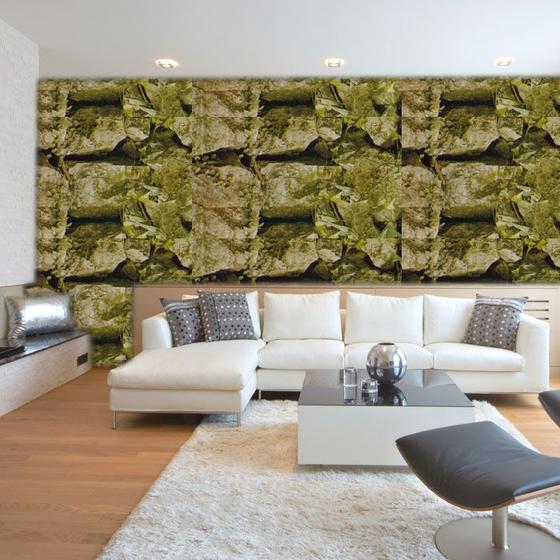 Imagem de Papel de parede autocolante adesivo 10 metros pastilha azulejo para casa e sala