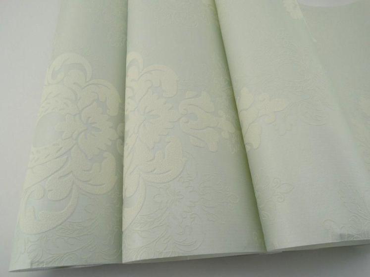 Imagem de Papel de Parede - Azul com Desenhos de Flores - Rolo com 10m x 53cm - LMS-PPD-330104