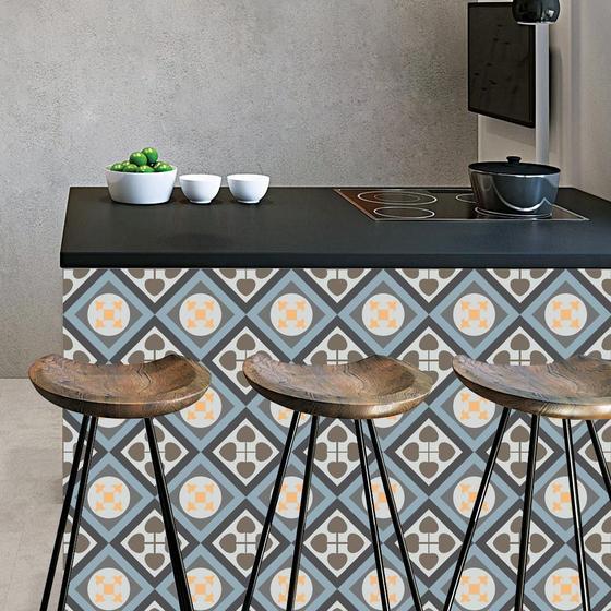 Papel de parede azulejo azul cinza para copa cozinha banheiro adesivo vinilico lavavel 10 mts Menor preço em Papel de parede azulejo azul cinza para copa cozinha banheiro adesivo vinilico lavavel 10 mts