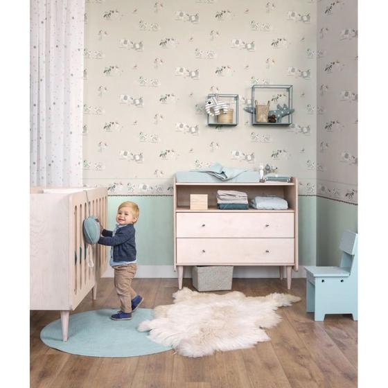 Imagem de Papel de Parede Bambino XVIII Única Cor 247107 - Rolo: 10m x 0,53m