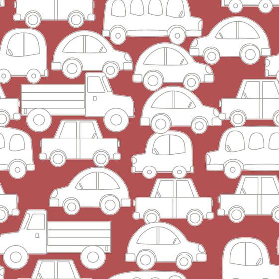 Imagem de Papel De Parede BimBum 2238 Vinílico Carros Vermelhos Boradecor