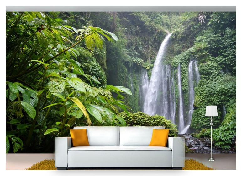 Imagem de Papel De Parede Cachoeira Natureza Mata 3D Nch211 3M²