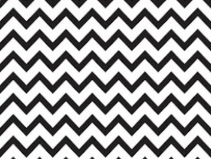 Imagem de Papel de Parede Chevron Zig Zag Infantil Vinilico Lavável Preto Branco 3METROS X 57CM