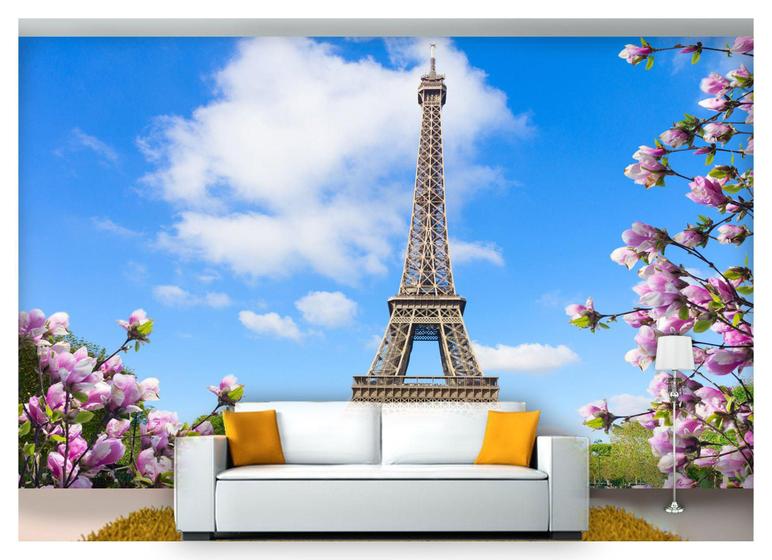 Imagem de Papel De Parede Cidade Paris Torre Eiffel 3D 6M² Ncd207