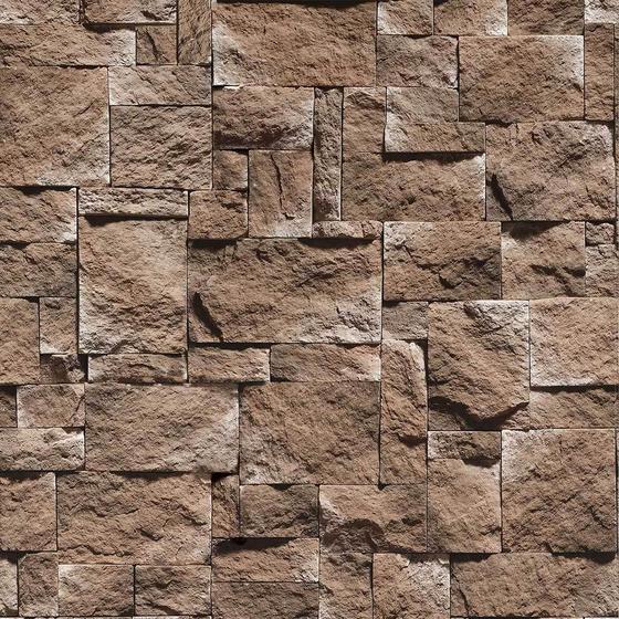 Imagem de Papel De Parede Decorativo Pedra Moderna Cor Terra - 1,50m