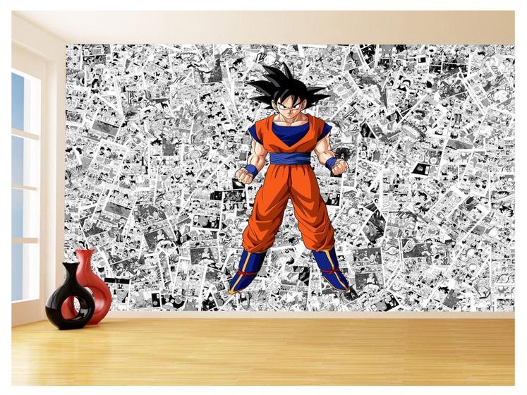 Imagem de Papel De Parede Dragon Ball Goku Página Manga 3,5M Dbz511