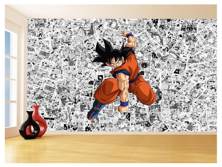 Imagem de Papel De Parede Dragon Ball Goku Página Manga 3,5M Dbz513