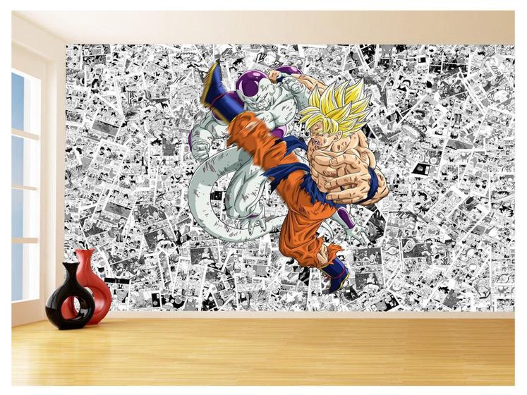 Imagem de Papel De Parede Dragon Ball Goku Página Manga 3,5M Dbz523