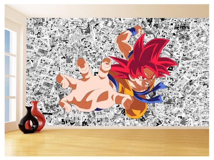 Imagem de Papel De Parede Dragon Ball Goku Página Manga 3,5M Dbz547