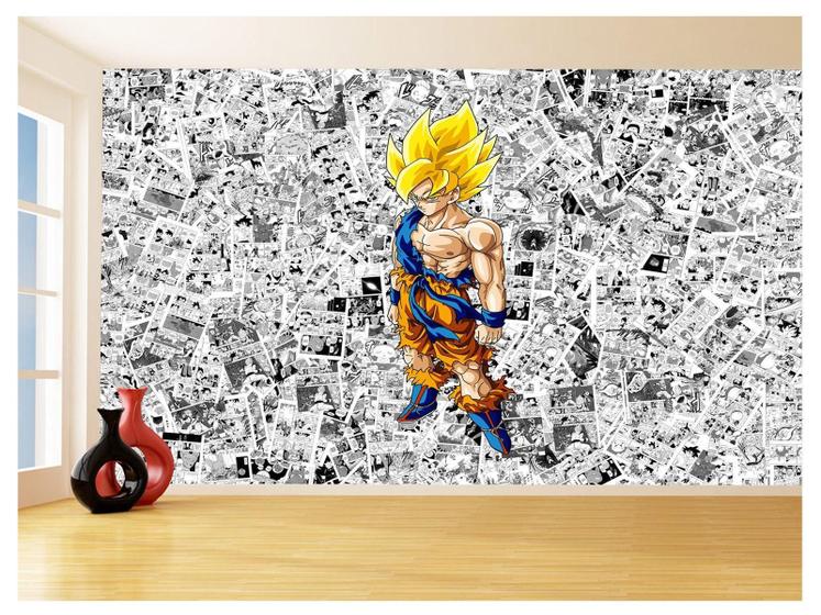 Imagem de Papel De Parede Dragon Ball Goku Página Manga 3,5M Dbz554