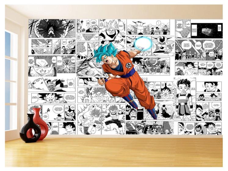 Imagem de Papel De Parede Dragon Ball Goku Página Manga 3,5M Dbz649