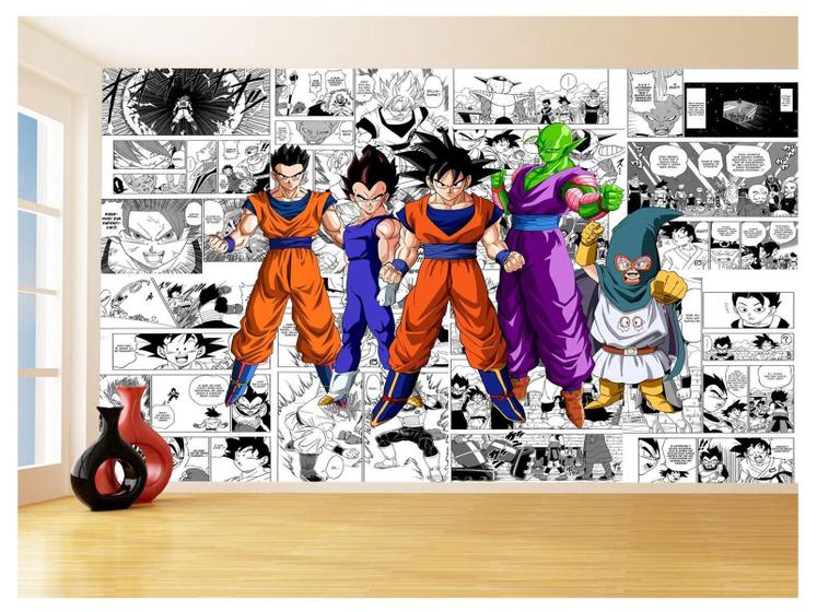 Imagem de Papel De Parede Dragon Ball Goku Vegeta Anime 3,5M Dbz180