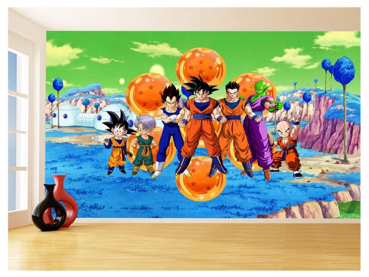 Imagem de Papel De Parede Dragon Ball Goku Vegeta Anime 3,5M Dbz358