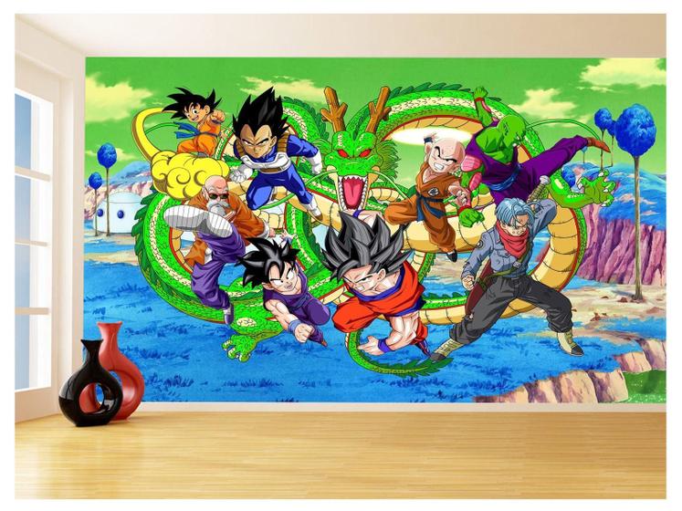 Imagem de Papel De Parede Dragon Ball Goku Vegeta Anime 3,5M Dbz378