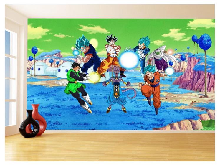 Imagem de Papel De Parede Dragon Ball Goku Vegeta Anime 3,5M Dbz400