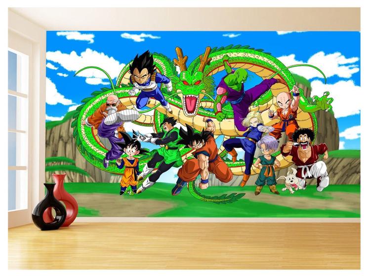 Imagem de Papel De Parede Dragon Ball Goku Vegeta Anime 3,5M Dbz442