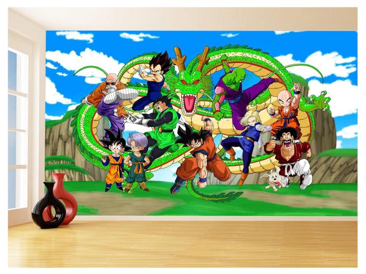 Imagem de Papel De Parede Dragon Ball Goku Vegeta Anime 3,5M Dbz445