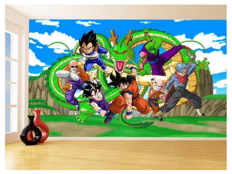 Imagem de Papel De Parede Dragon Ball Goku Vegeta Anime 3,5M Dbz451