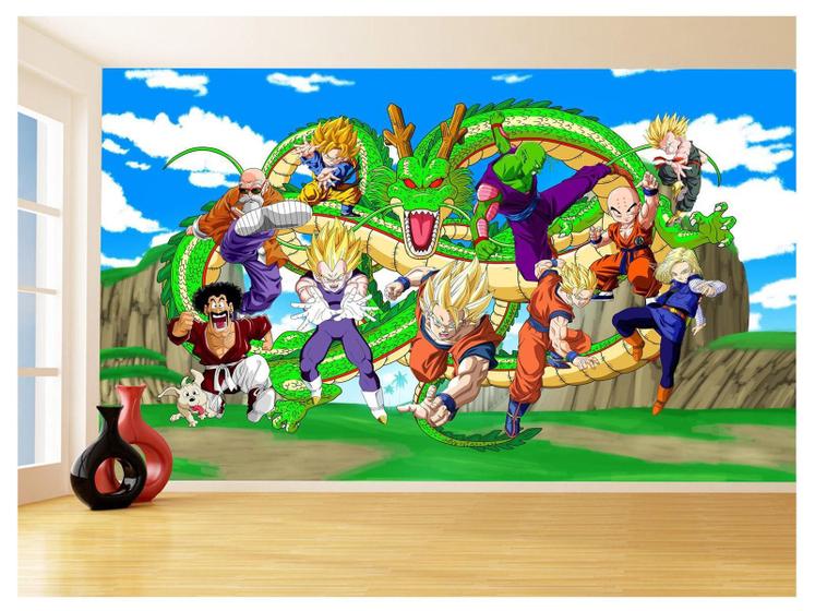 Imagem de Papel De Parede Dragon Ball Goku Vegeta Anime 3,5M Dbz452