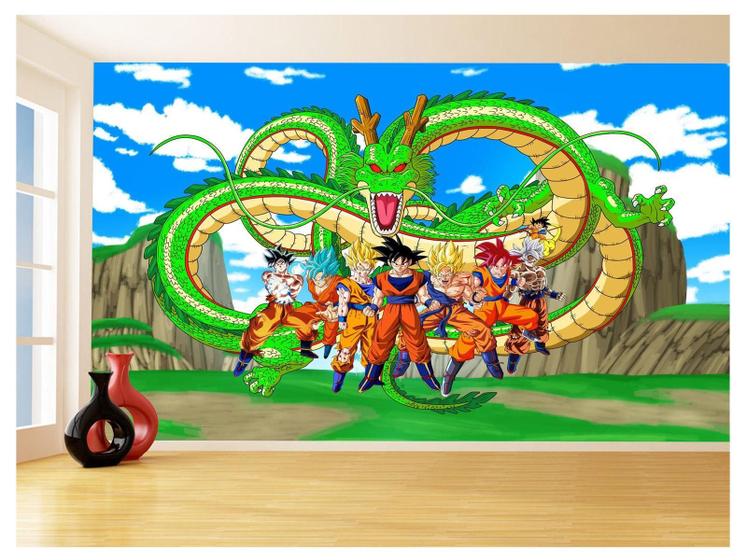 Imagem de Papel De Parede Dragon Ball Goku Vegeta Anime 3,5M Dbz469