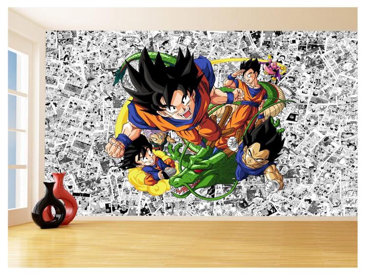 Imagem de Papel De Parede Dragon Ball Goku Vegeta Anime 3,5M Dbz566