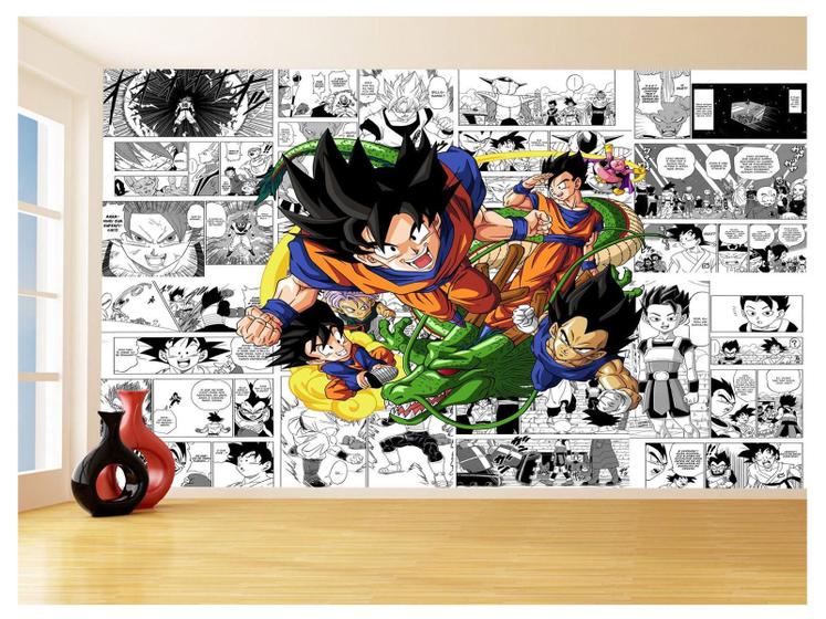 Imagem de Papel De Parede Dragon Ball Goku Vegeta Anime 3,5M Dbz680