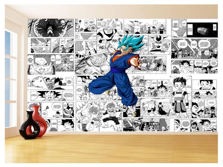 Imagem de Papel De Parede Dragon Ball Goku Vegetto Anime 3,5M Dbz729