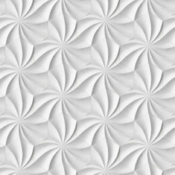 Imagem de Papel De Parede Efeito Gesso 3D Geométrico Flor 7 6M