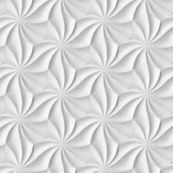 Imagem de Papel de Parede Efeito Gesso 3D Geométrico Flor 7 9m