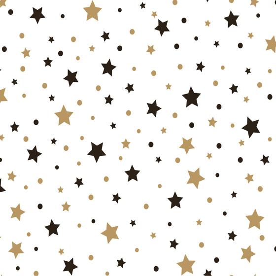 Imagem de Papel de Parede Estrelas e Bolinhas para Quarto 57x270cm