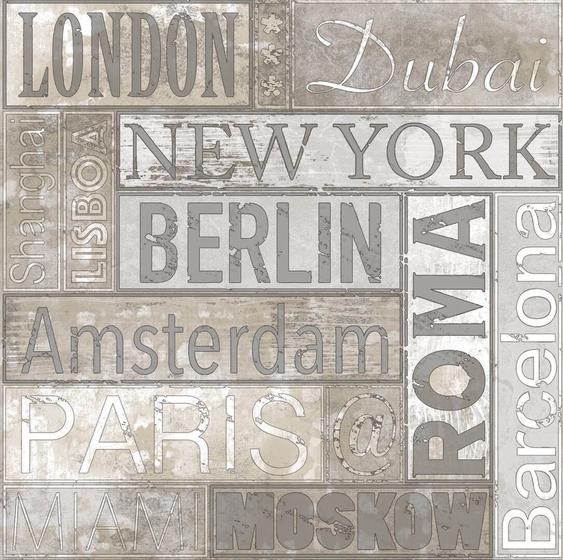 Papel De Parede Friends Coffee 5615 Placas Cidade Cinza Bege Menor preço em Papel De Parede Friends Coffee 5615 Placas Cidade Cinza Bege