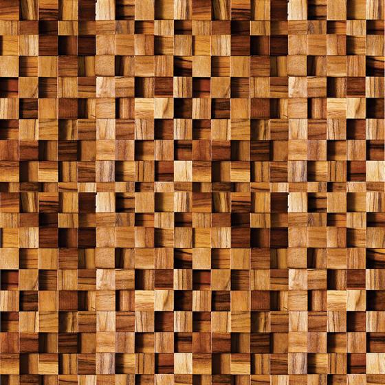 Papel De Parede Imita Madeira Efeito De Cubos 3D 3M X 58Cm - Tcg ...