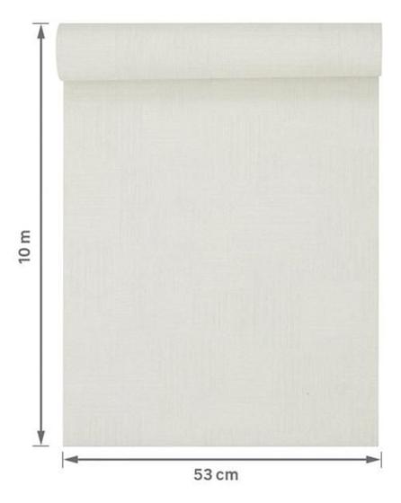 Imagem de Papel De Parede Importado Vinílico Bege - 53Cm - Rende 10M