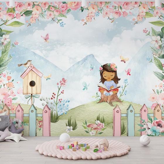 Imagem de Papel de Parede Infantil Jardim Encantado AL 03