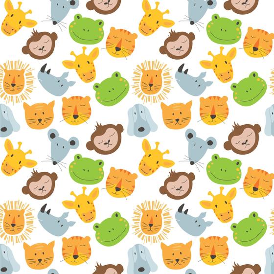 Imagem de Papel de Parede Infantil Safari 2,70x0,57m