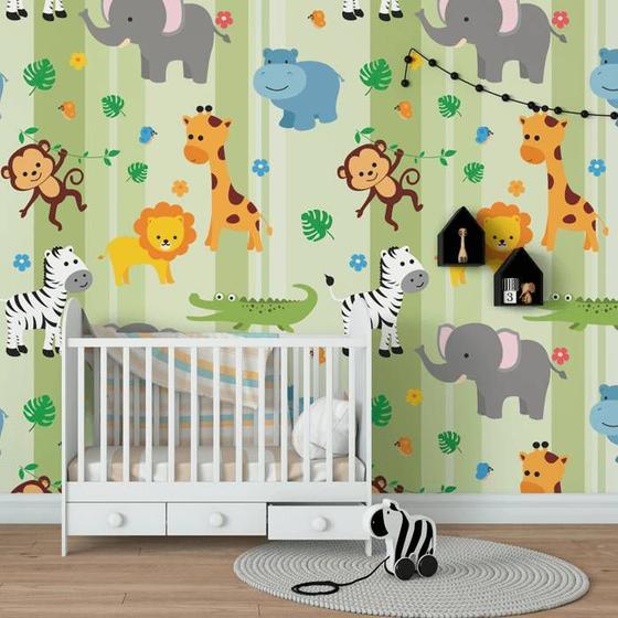 Imagem de Papel de Parede Infantil Safari N4391