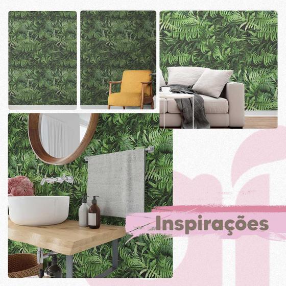 Imagem de Papel De Parede Jardim Samambaia Vertical Verde 9M