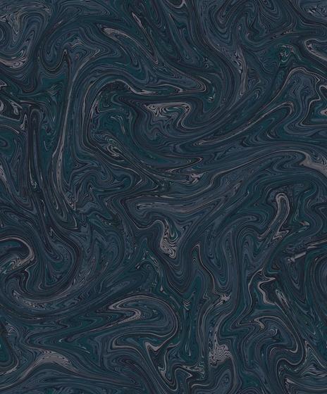 Imagem de Papel de parede kantai milan 2 - efeito manchado azul escuro