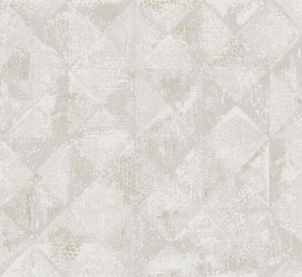 Imagem de Papel de parede kantai velvet - textura geométrica bege