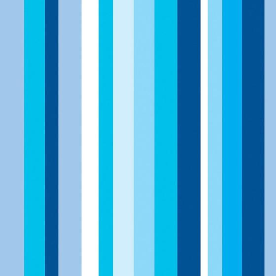 Imagem de Papel de Parede Listrado em Tons de Azul e Branco