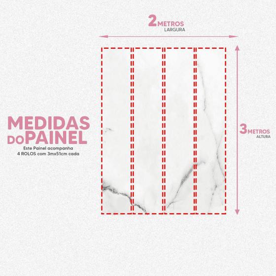 Imagem de Papel De Parede Painel 3D Mármore Calacata Realista 2M