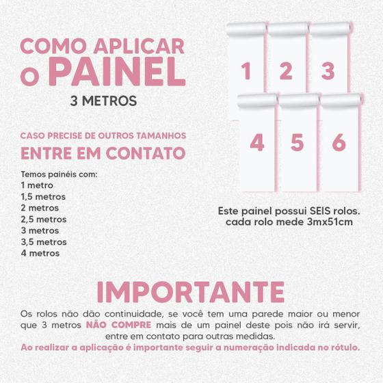 Imagem de Papel De Parede Painel 3D Mármore Preto Branco Rosa 3M