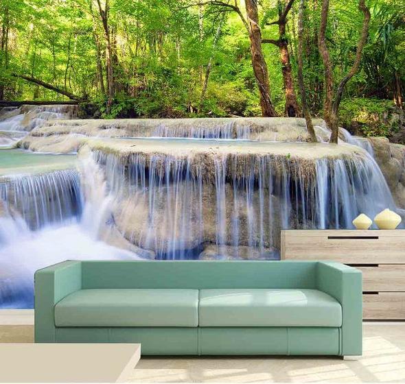 Imagem de Papel de Parede - Painel Adesivo Cachoeira 3D 1M² na 089
