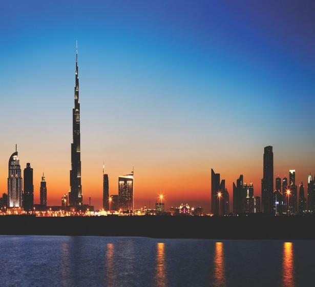 Imagem de Papel De Parede Paisagem Dubai Cidade Adesivo Viagem GG431