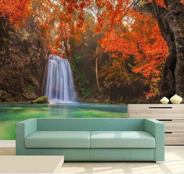 Imagem de Papel de Parede - Paisagens Cachoeira 3D 1M² na 054