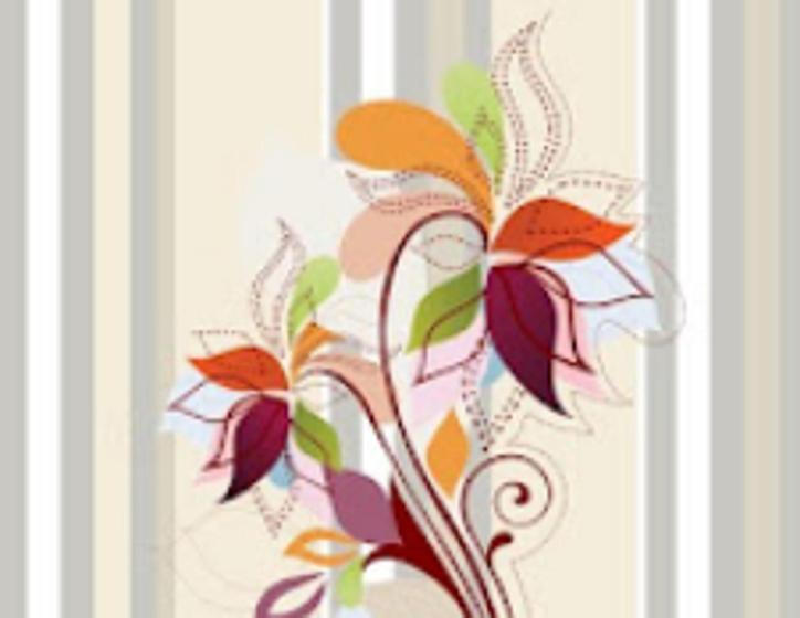 Imagem de Papel De Parede Para Sala Quarto Floral Flores Em 3d Adesivo Lavável FL70