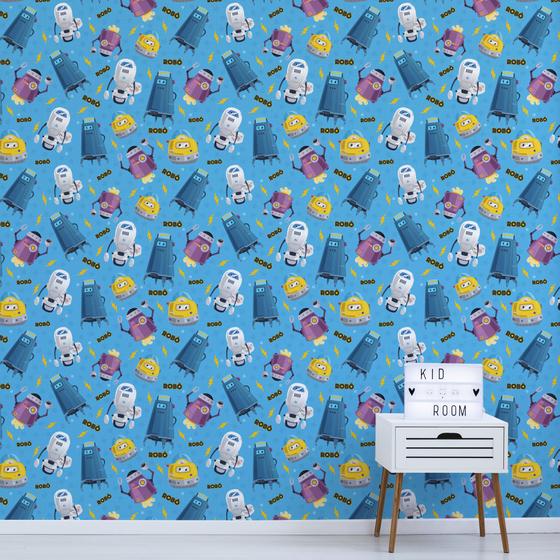 Imagem de Papel de Parede Robô Infantil 57x270cm