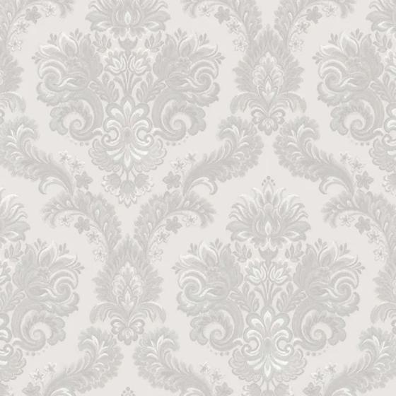 Imagem de Papel de Parede Thema Damask Cinza 28821